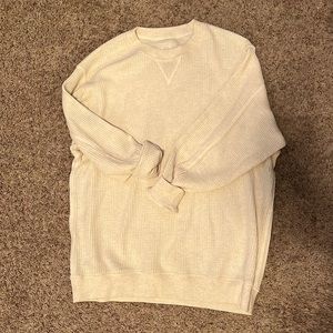 NWOT Aerie cream waffle long sleeve